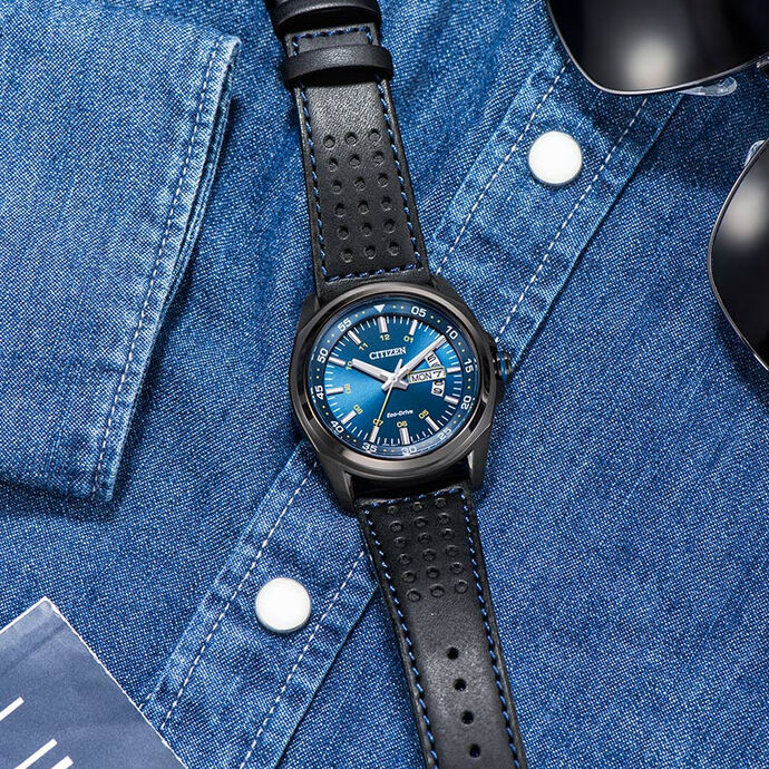 限Plus会员 CITIZEN 西铁城 AW0020-16EB 光动能双日历运动男表 多重优惠折后￥721闪购