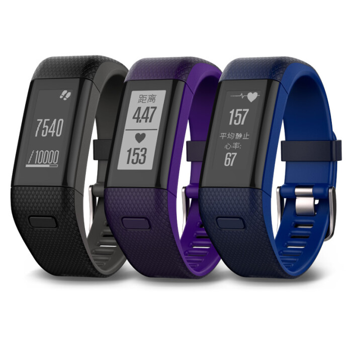 Garmin 佳明 vivosmart HR+ GPS+光电心率运动监测健康手环 ￥499 多色可选