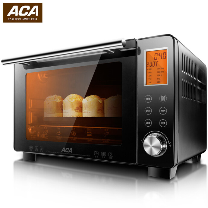 ACA 北美电器 ATO-HC27HT 27L 智能烘焙电烤箱 天猫优惠券折后￥129包邮（￥259-130）京东￥499