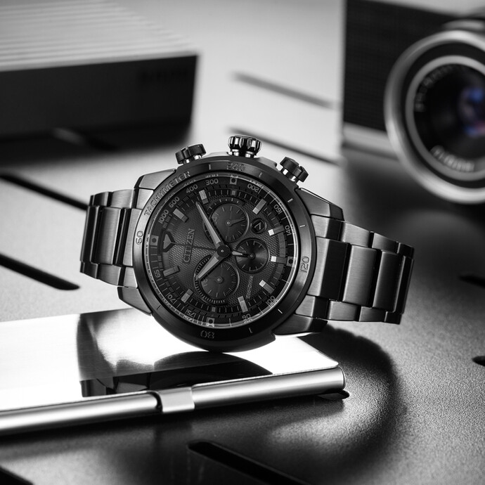 Citizen 西铁城 Ecosphere系列 CA4184-81E 三眼计时光动能男表 优惠码折后3.99史低 海淘转运关税补贴到手约¥1160