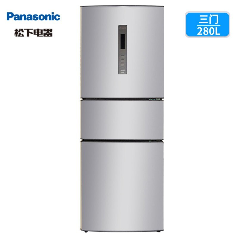0点开始 Panasonic 松下 NR-C280WP-S 280升 变频风冷无霜三门冰箱 ￥2790