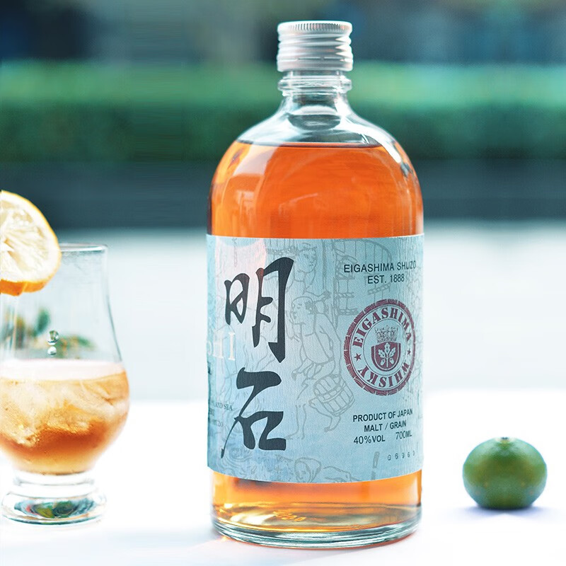 日本进口 Akashi 明石 蓝标调和威士忌 700ml 双重优惠折后￥268包邮 赠闻香杯