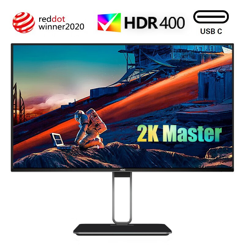0点开始 AOC 冠捷 Q27U2D 27英寸IPS显示器（2K/HDR400/91% P3色域/65W Type-C）京东优惠券折后￥1799秒杀 晒单返100元E卡