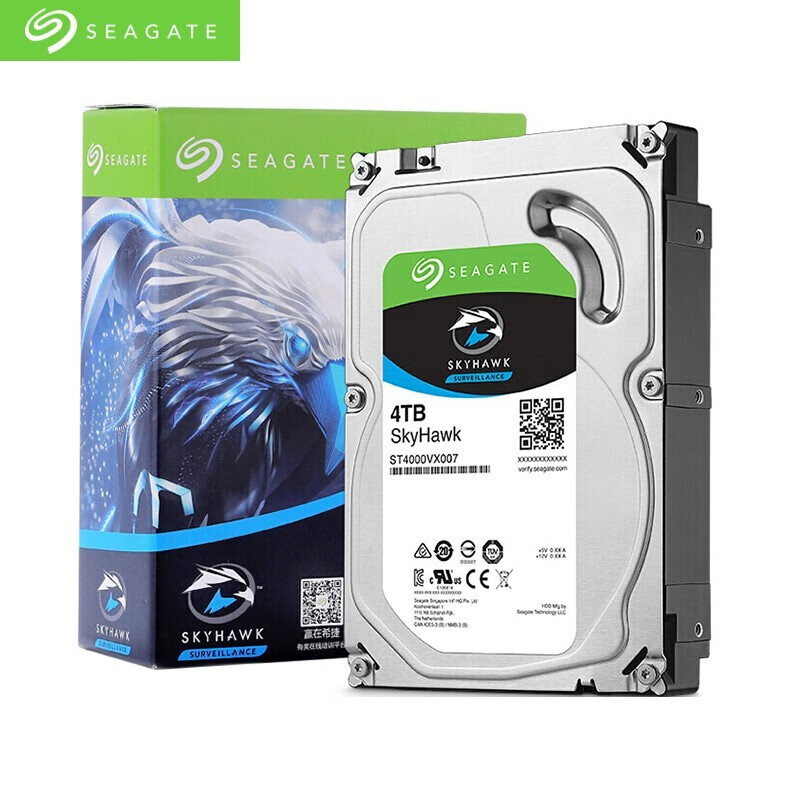 Seagate 希捷 酷鹰系列 SATA3 监控级硬盘 4TB ￥539秒杀