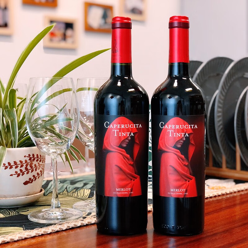 智利进口 小红帽 梅洛干红葡萄酒 750ml*6瓶 双重优惠折后￥238
