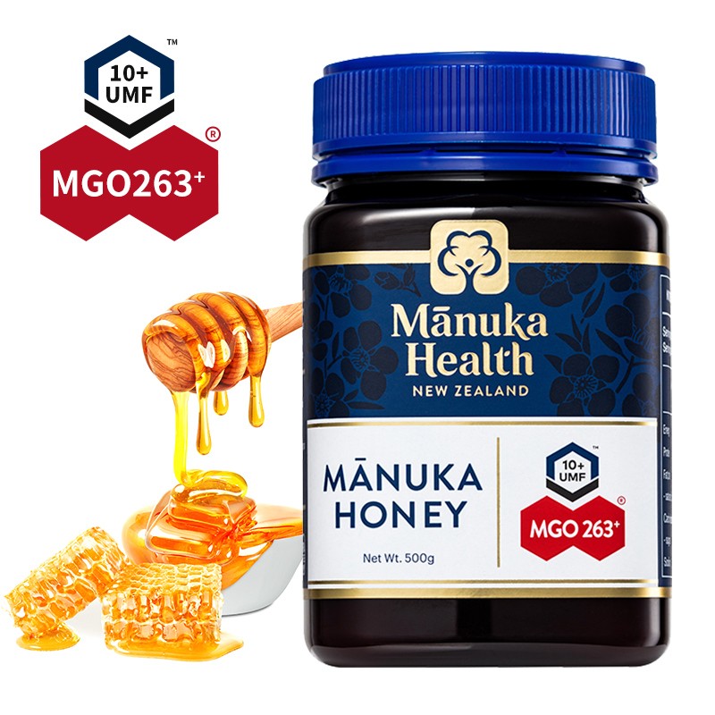 Manuka Health 蜜纽康 MGO263+ (UMF10+) 麦卢卡蜂蜜 500g 375g 凑单折后￥210秒杀 送麦卢卡蜂蜜MGO83+
