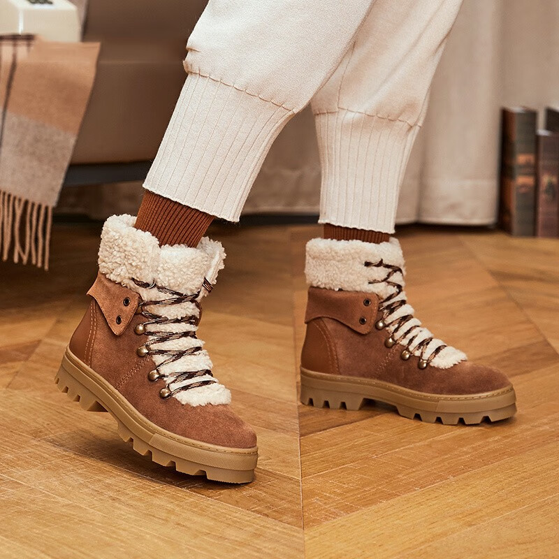 SKECHERS 斯凯奇 羊羔绒厚底 女式雪地靴 44664 京东优惠券折后¥186 SKECHERS 斯凯奇 羊羔绒厚底 女式雪地靴 44664 京东优惠券折后¥186