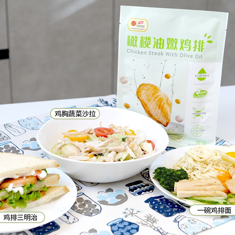 凤祥食品 橄榄油嫩鸡排 100g*10片 京东优惠券折后¥49.9包邮 赠2片 凤祥食品 橄榄油嫩鸡排 100g*10片 京东优惠券折后¥49.9包邮 赠2片
