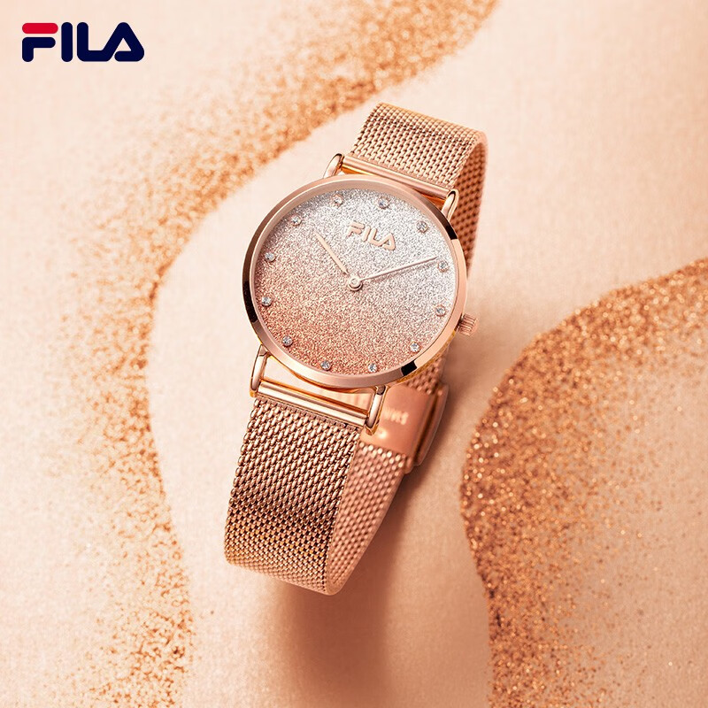 Fila 斐乐 FLL38-6072 复古时尚钢带 女式手表 双重优惠折后￥179 三色可选
