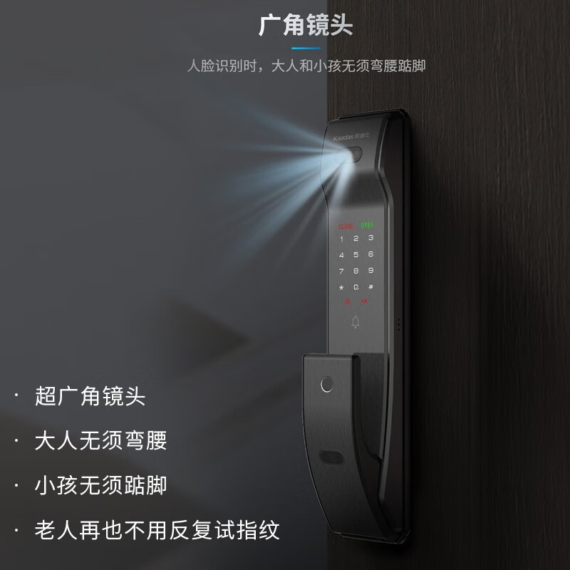 kaadas 凯迪仕 K9-F 人脸识别 智能指纹锁门锁 京东优惠券折后¥1999