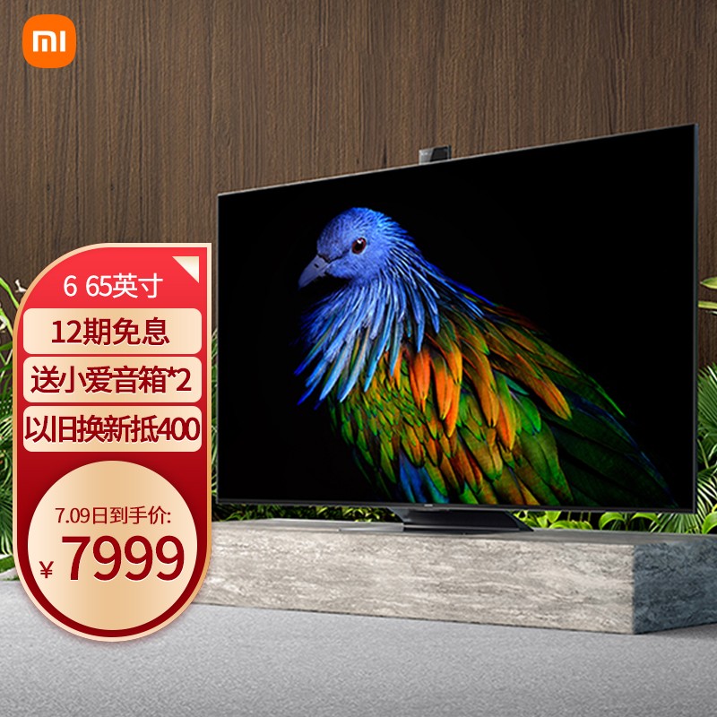 MI 小米 电视6 L65M7-Z1 至尊版平板电视机 65英寸 ￥7999（需100元定金）可12期白条免息