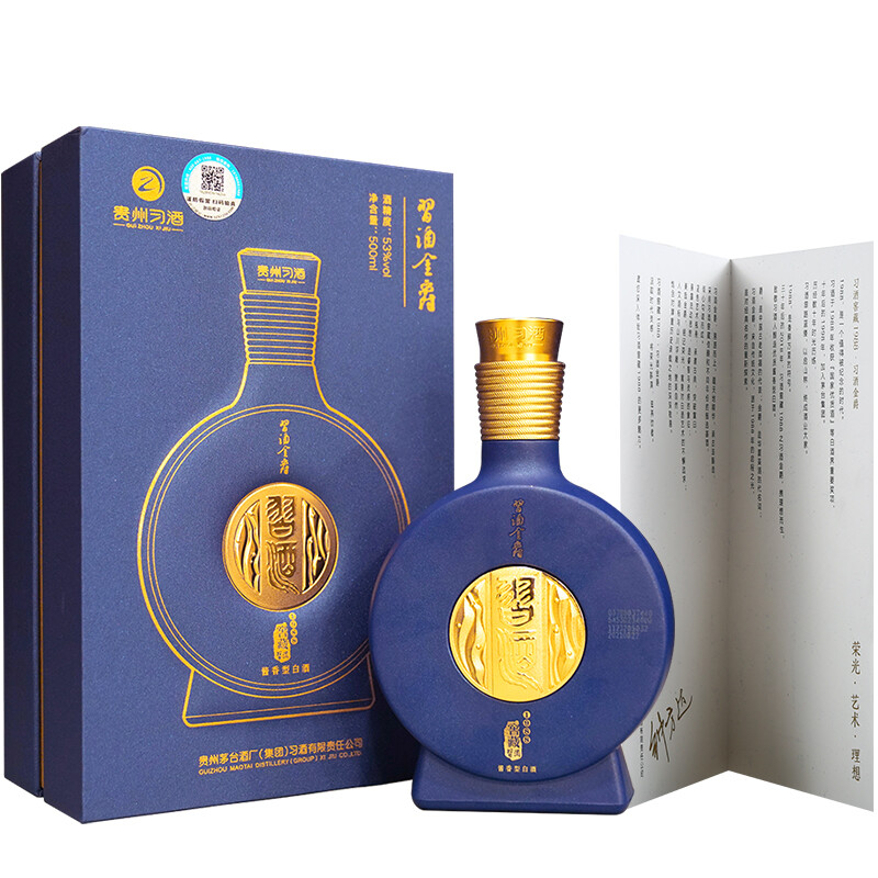 茅台集团 习酒 窖藏1988 金爵版 53度白酒 500ml*6瓶整箱 下单折后￥3911.6秒杀