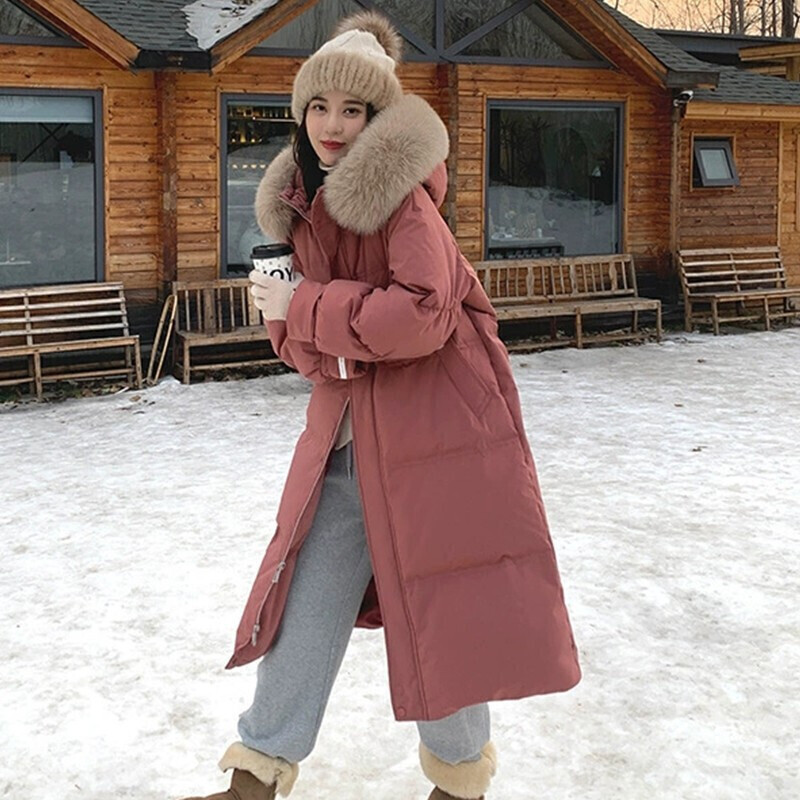 La Chapelle 拉夏贝尔 女式大毛领中长款羽绒服 拼团价￥219 多色可选