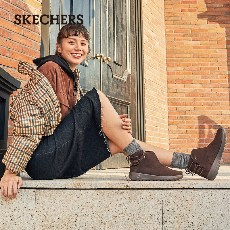 Skechers 斯凯奇 ON-THE-GO系列 保暖加绒 女式雪地靴 15505AA 京东优惠券折后￥164 多色可选