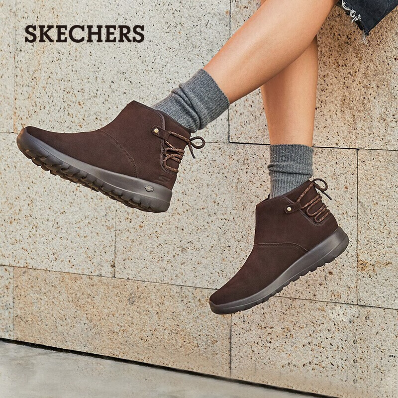 Skechers 斯凯奇 ON-THE-GO系列 保暖加绒 女式雪地靴 15505AA 京东优惠券折后￥164 多色可选