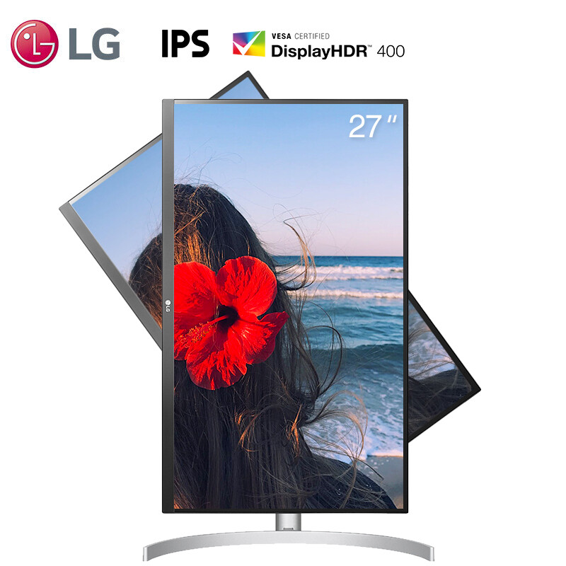 0点开始 LG 乐金 27UL850 27英寸IPS显示器（4K/HDR400/Type-C）￥2399