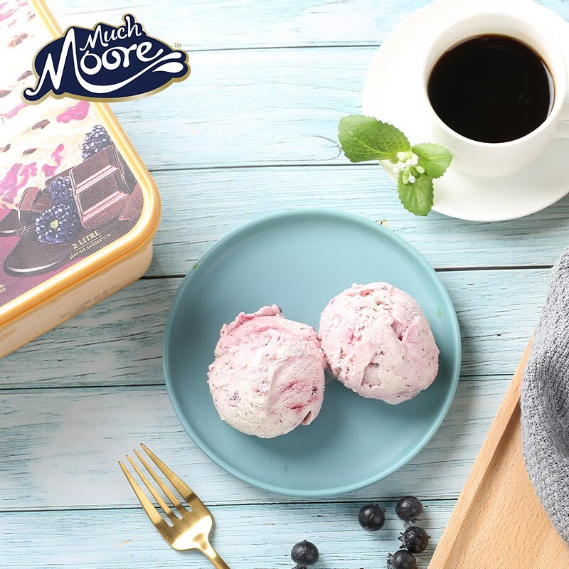 新西兰进口 Much Moore 玛琪摩尔 博伊森莓味 冰淇淋 2L 京东优惠券折后￥88包邮
