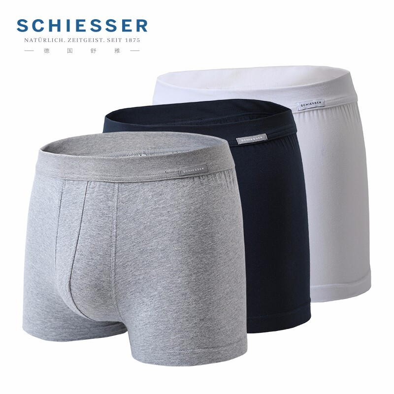 SCHIESSER 德国舒雅 35/11628T 男式平角内裤 3条装*3件 多重优惠折后￥139.2