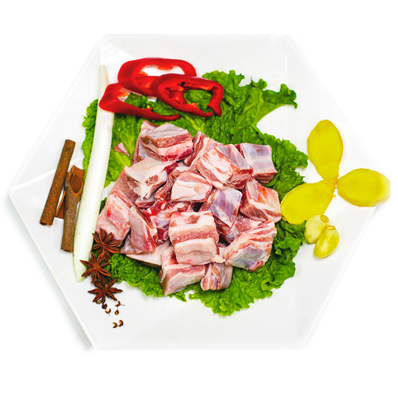 涝河桥 宁夏滩羊寸排 1kg*2件 下单折后￥149.8