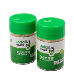尚岛宜家（sodolike) 牙签 500支罐装 天然竹 不含硫 无异味
