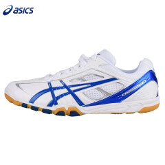 ASICS亚瑟士 乒乓球鞋男款 专业级爱世克斯兵乓球运动鞋训练鞋 TPA327 白蓝色 40.5
