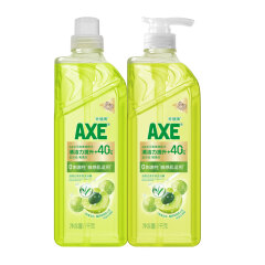 斧头牌（AXE）油柑白茶护肤洗洁精1kg*2瓶 果蔬奶瓶安心洗 0刺激敏感肌适用