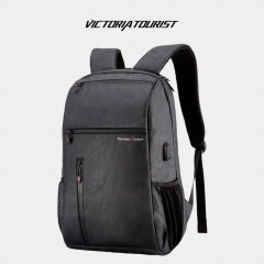 维多利亚旅行者VICTORIATOURIST电脑包男士休闲潮流双肩包15.6英寸多功能包V9015黑色