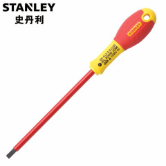 史丹利（STANLEY）绝缘螺丝刀十字一字螺丝批 专业电工螺丝刀改锥起子 双色柄一字3.5x70mm 65-411-14