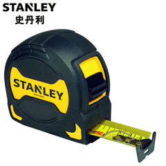史丹利（Stanley）黑金刚公制卷尺子3米5米测量工具尺建筑家用钢尺盒尺 5m宽28mm  STHT33561-23