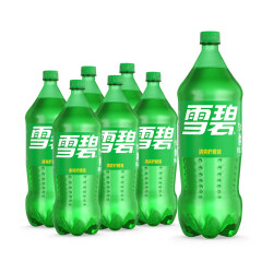 可口可乐 雪碧 Sprite 柠檬味 汽水 含汽饮料 2L*6瓶