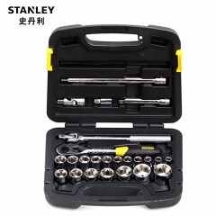 史丹利（STANLEY）汽修工具1/2 12.5MM系列公制组套 大飞套筒棘轮扳手套装 24件12.5MM系列组套 91-939-22