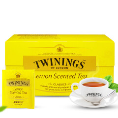 川宁（TWININGS）英国沁香柠檬味红茶50g/25片进口水果香红茶包独立包装袋泡茶