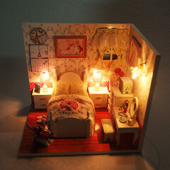 生日礼物送女生新奇特礼物 温馨物语+led灯 含