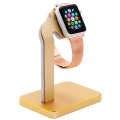 哥特斯（COTEetCI）苹果Apple Watch智能手表金属支架 充电底座 Base4 金色