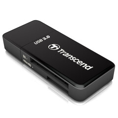创见（Transcend）USB 3.0 RDF5 SD高速读卡器（黑色）