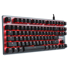 富勒（Fühlen）第九系G87Cherry轴机械键盘樱桃轴游戏键盘 87键 红色背光绝地求生吃鸡键盘 红轴 自营