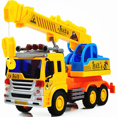 新款儿童玩具翻斗车油罐车挖掘机吊车等4只装合金小汽车批发