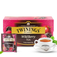 川宁（TWININGS）英式综合野莓果香红茶50g/25片进口果味红茶袋泡茶包含4种果香