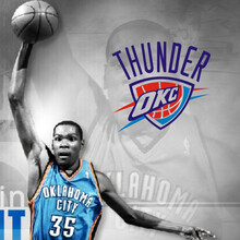 荷尖尖墙贴1461 俄克拉荷马雷霆队标 环保客厅