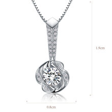 珂兰钻石 爱情之光 白18K金钻石项链吊坠项坠