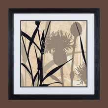 新款 现代简约黑白客厅装饰画四联 沙发背景挂