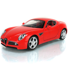 2阿尔法罗密欧8C世界顶级跑车合金声光回力模