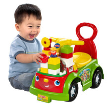 费雪 小小探索家发声宝宝学步车\/助步车 粉色砌