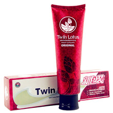 泰国Twin Lotus双莲植物牙膏无氟 植物原味牙膏