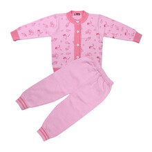 婴比迪 宝宝纯棉毛衣单排扣<em>细毛线开衫</em>套装Y6