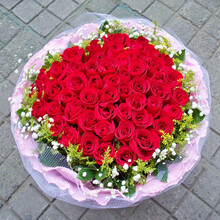 思念物语52朵红玫瑰 当天鲜花速递 全国快递 北