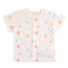 歌瑞贝儿--莫代尔蝴蝶结短袖对襟上衣9:18月匹