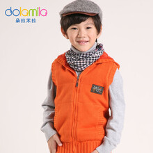 塔嘎(<em>TAGA</em>)童装 2014<em>春秋</em>新款童装连帽<em>马甲</em>休