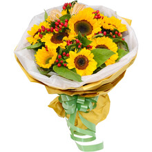 花速递向日葵生日祝福花束预定北京上海深圳广