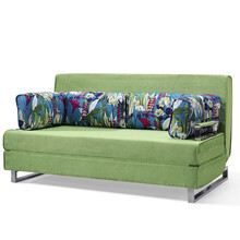 【家装节】家家尚品 田园碎花沙发床 折叠 1.2